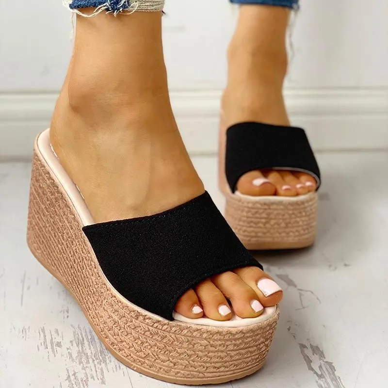 Summer Platform Espadrille Wedge Sandals