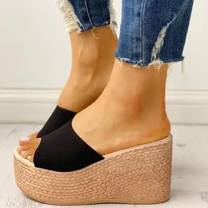 Summer Platform Espadrille Wedge Sandals