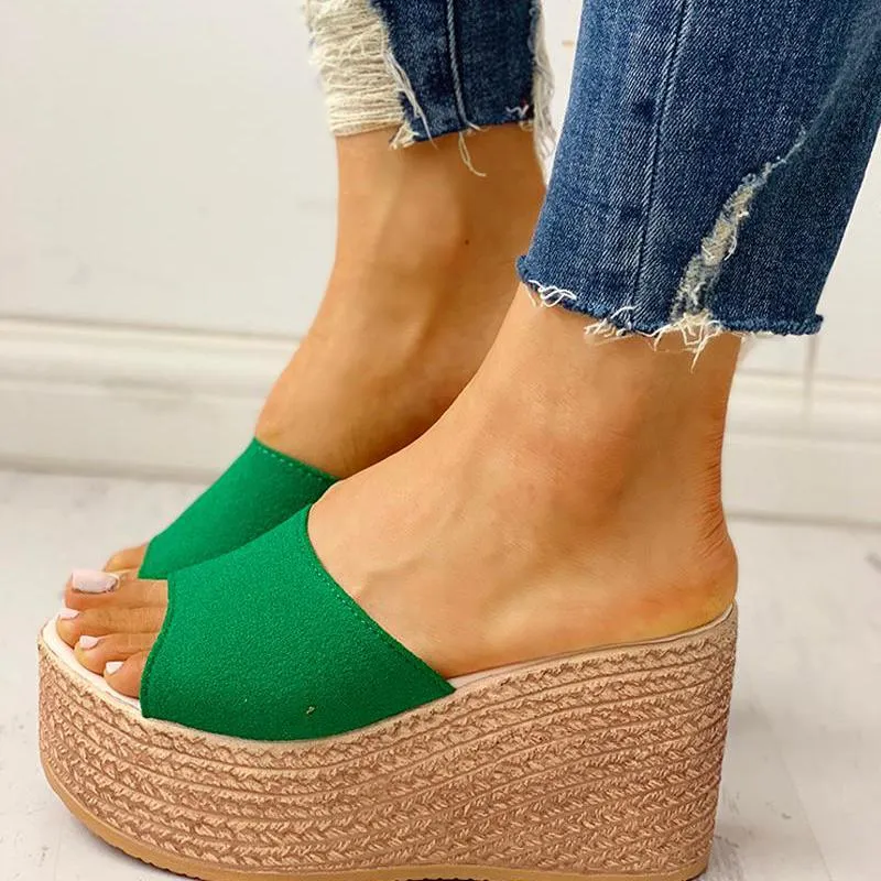 Summer Platform Espadrille Wedge Sandals