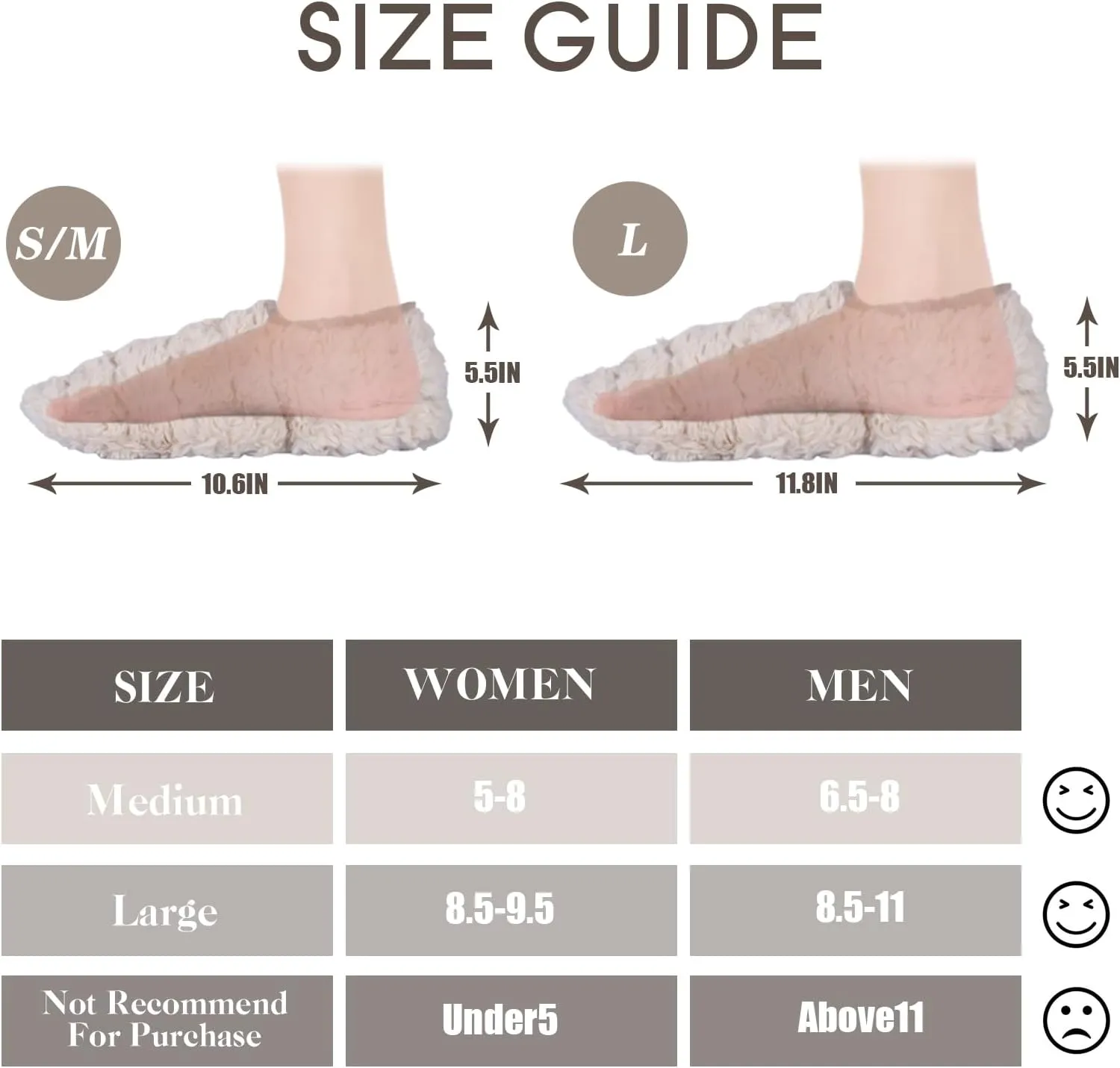 Suzzipad Microwavable Slippers and Foot Warmer for Bed, Microwave Heated Slippers for Women & Man
