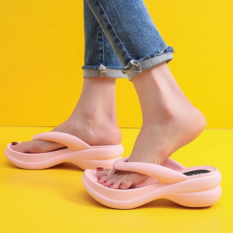 Sweet Style EVA Slippers with Wedges