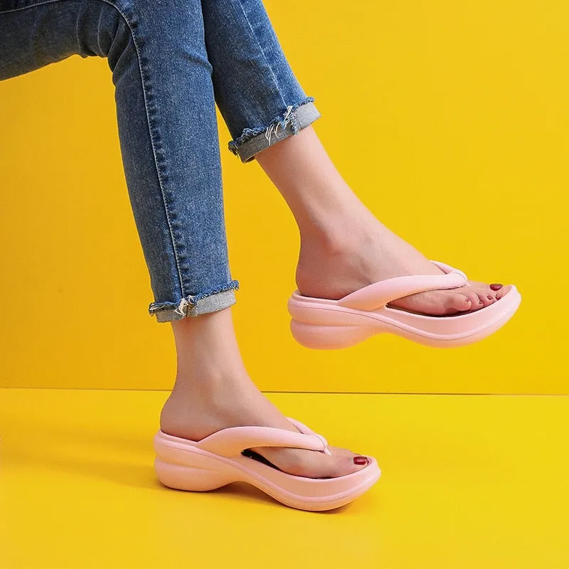 Sweet Style EVA Slippers with Wedges