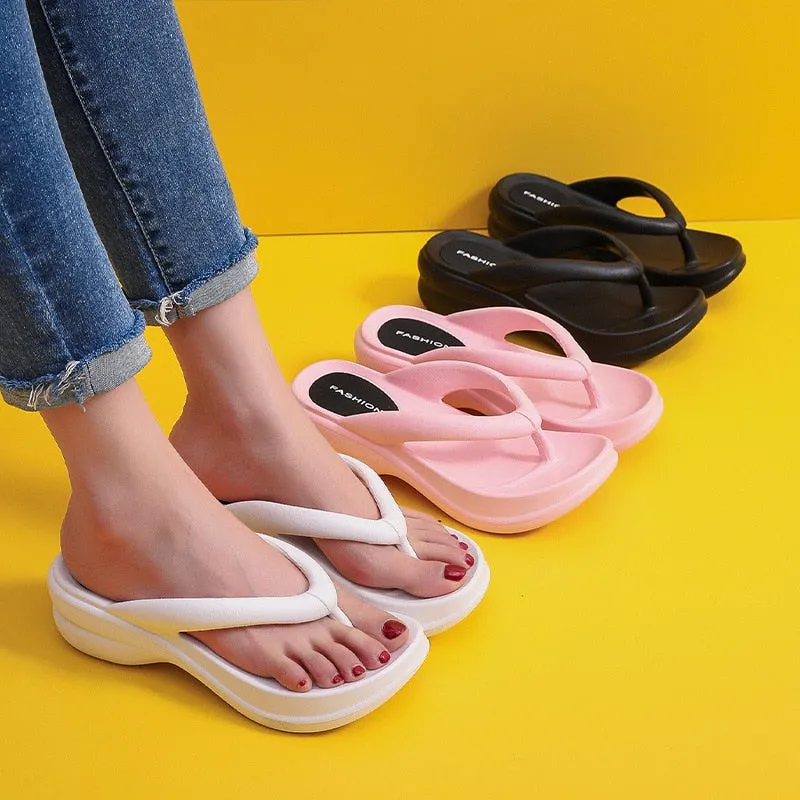 Sweet Style EVA Slippers with Wedges
