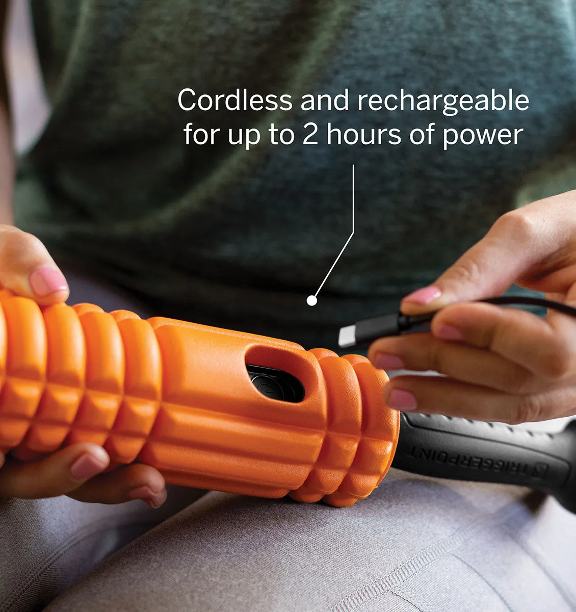 TriggerPoint STK VIBE Vibrating Massage Stick - 20" - Orange
