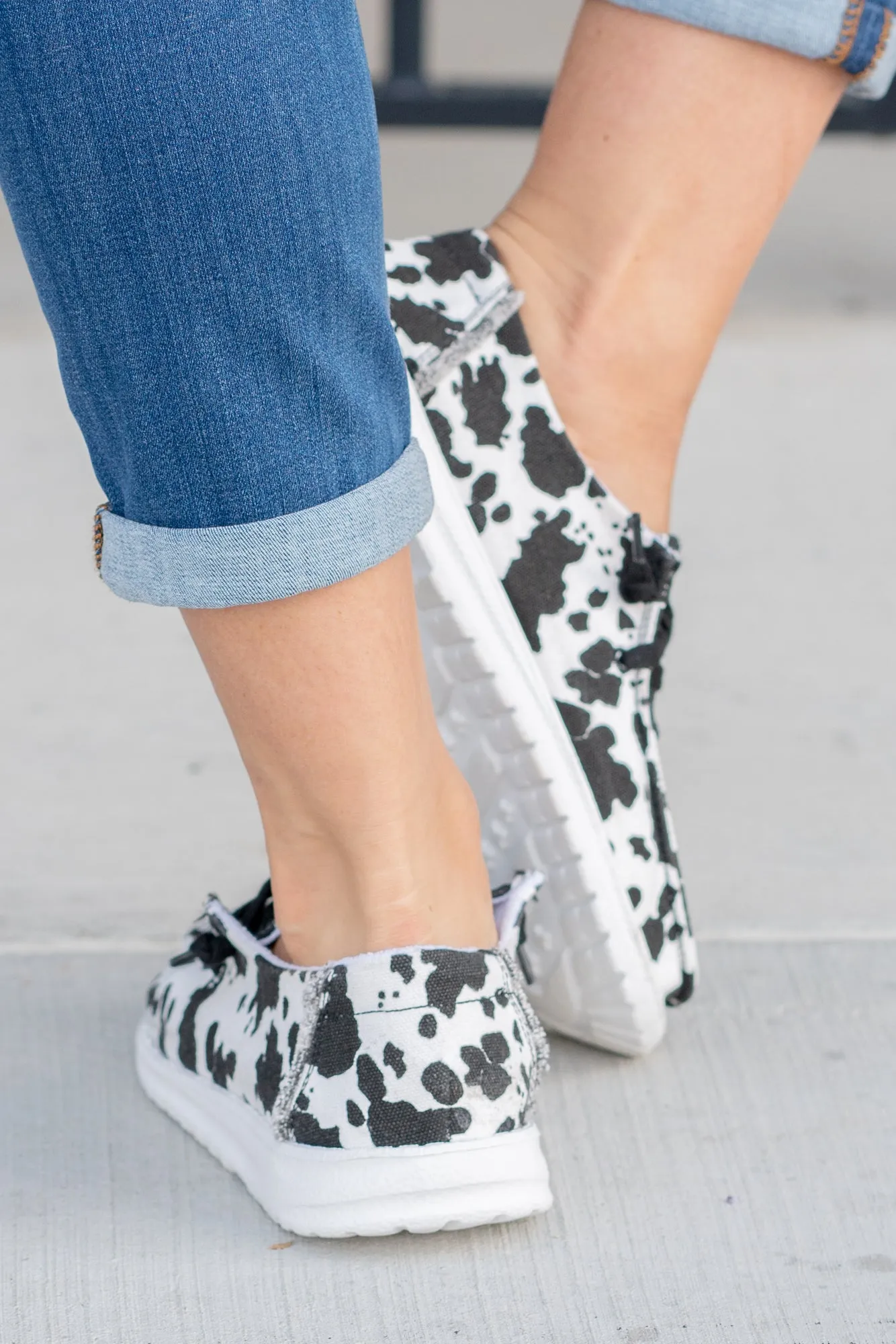 Twink Leopard Glitter Boat Shoes - Black White