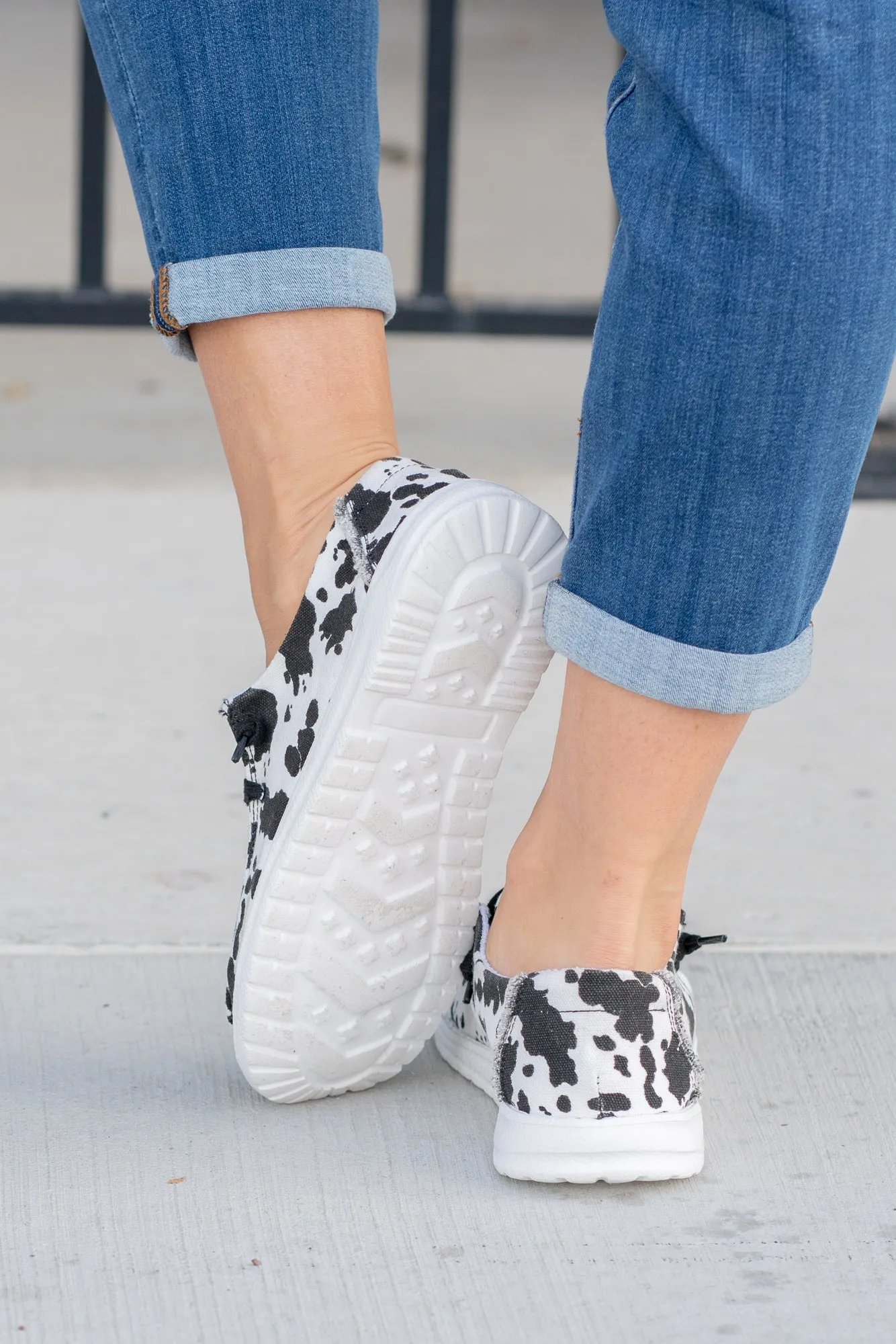 Twink Leopard Glitter Boat Shoes - Black White
