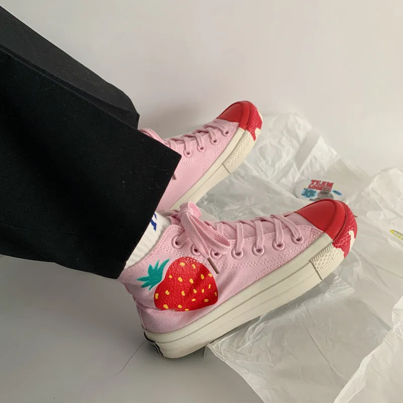 ulzzang high-top canvas shoes yc23592