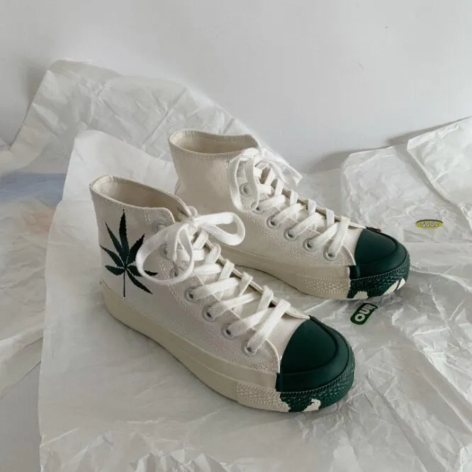 ulzzang high-top canvas shoes yc23592