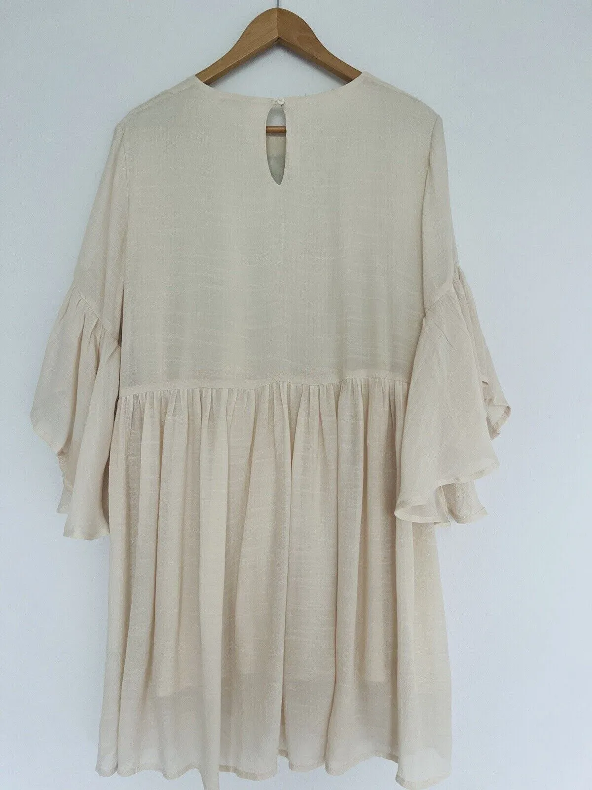 UMGEE The Hanna Embroidered Ivory Dress Sz XL Boho Western Festival
