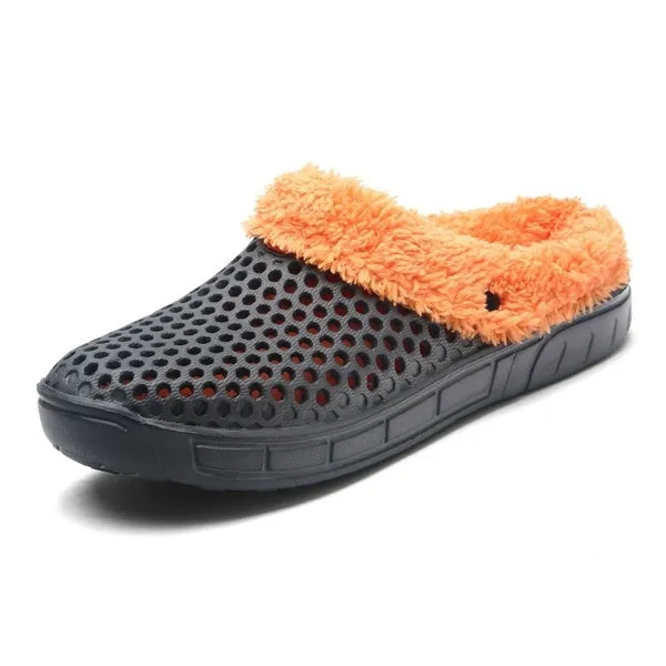 Unisex Urban Cozy Soft Skid-proof Fleece Plush Indoor Slipper
