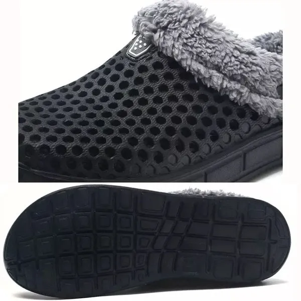 Unisex Urban Cozy Soft Skid-proof Fleece Plush Indoor Slipper