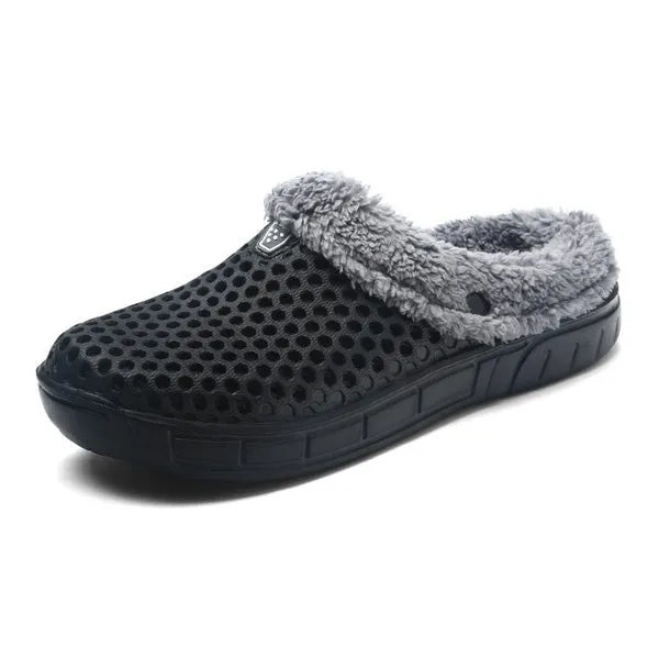 Unisex Urban Cozy Soft Skid-proof Fleece Plush Indoor Slipper