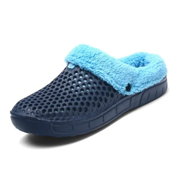 Unisex Urban Cozy Soft Skid-proof Fleece Plush Indoor Slipper