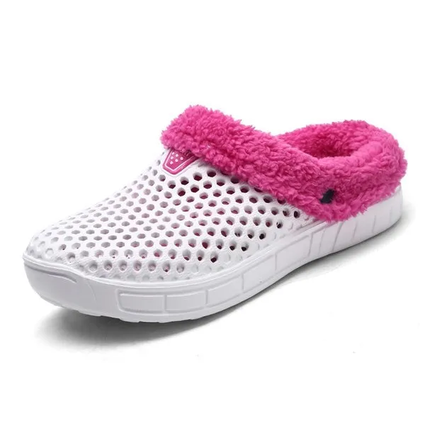 Unisex Urban Cozy Soft Skid-proof Fleece Plush Indoor Slipper