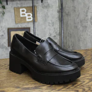 Universal Thread Womens Maisy Loafer Heels with Memory Foam Insole Black 10M