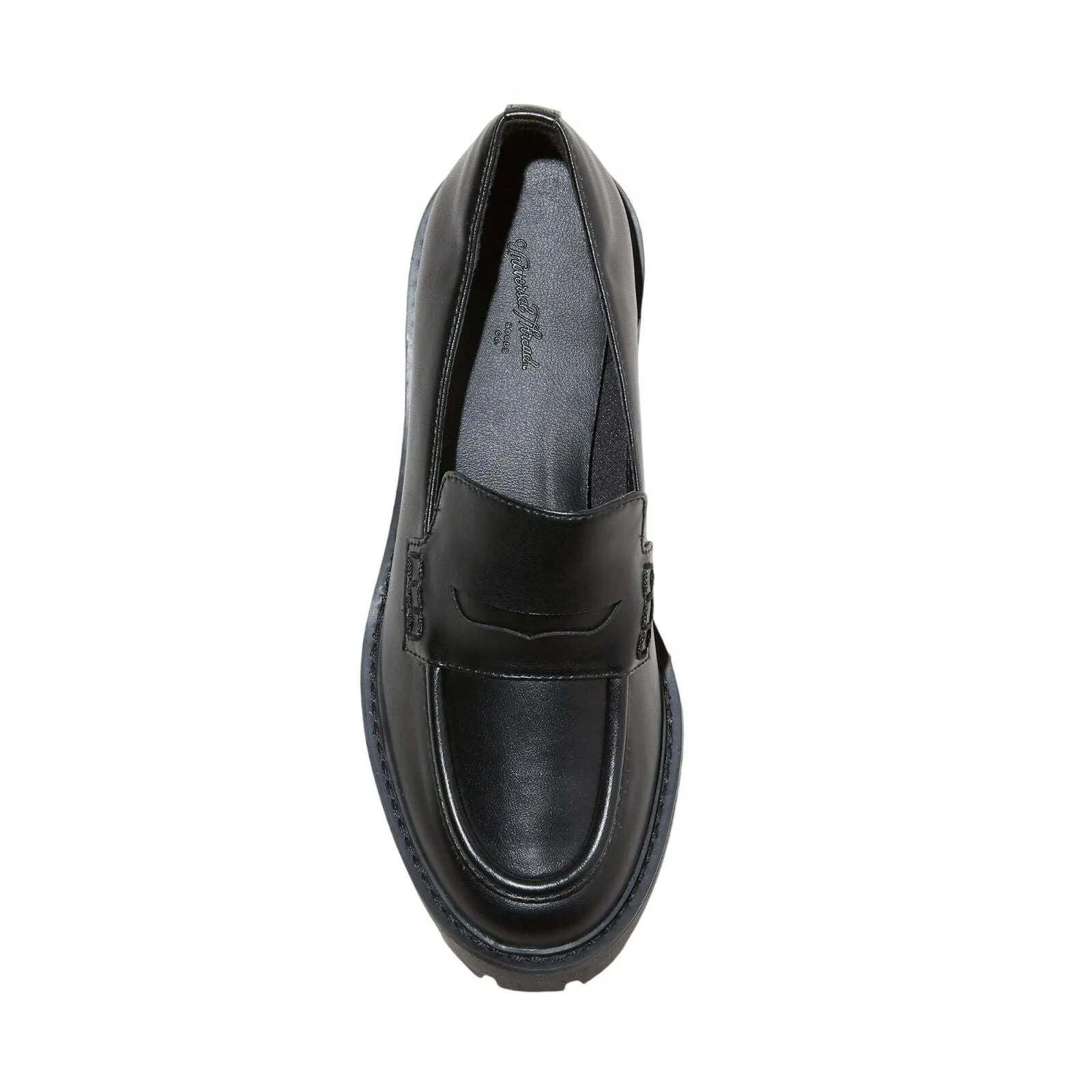 Universal Thread Womens Maisy Loafer Heels with Memory Foam Insole Black 6.5M