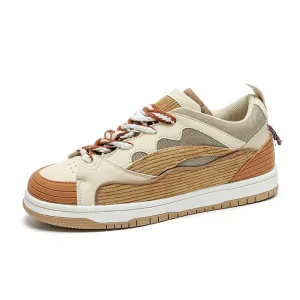 Vintage Corduroy Stitching Casual Shoes