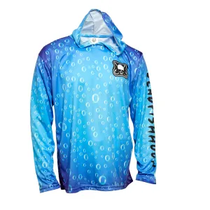 Water Drops Patch Long Sleeve Hoodie