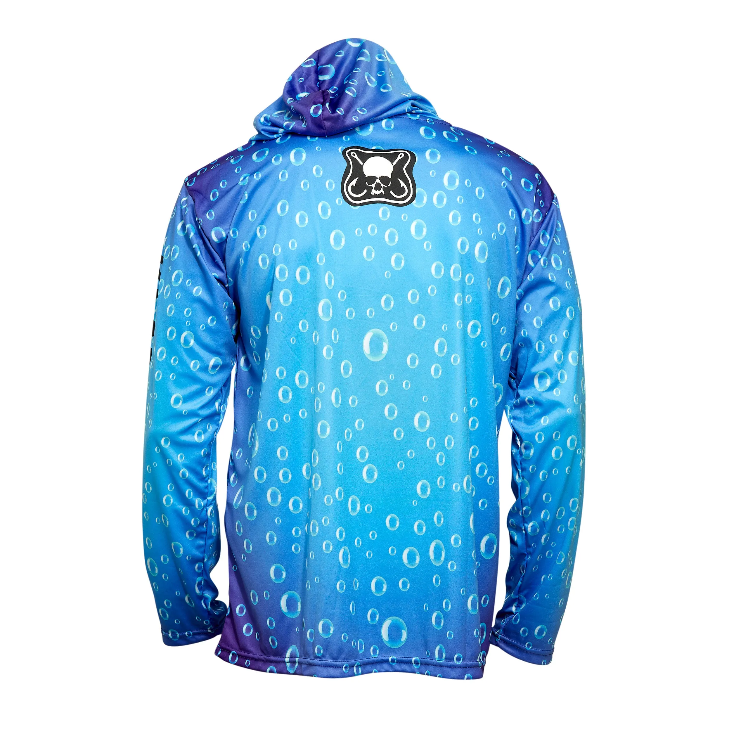 Water Drops Patch Long Sleeve Hoodie