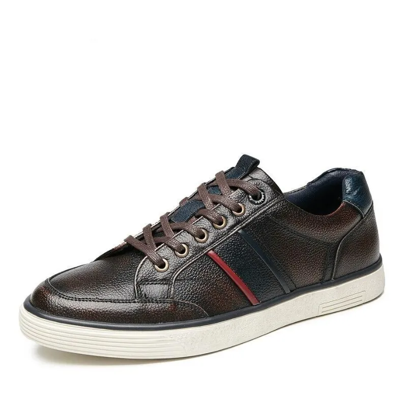 West Louis™ Genuine Leather Stylish Flat Shoes