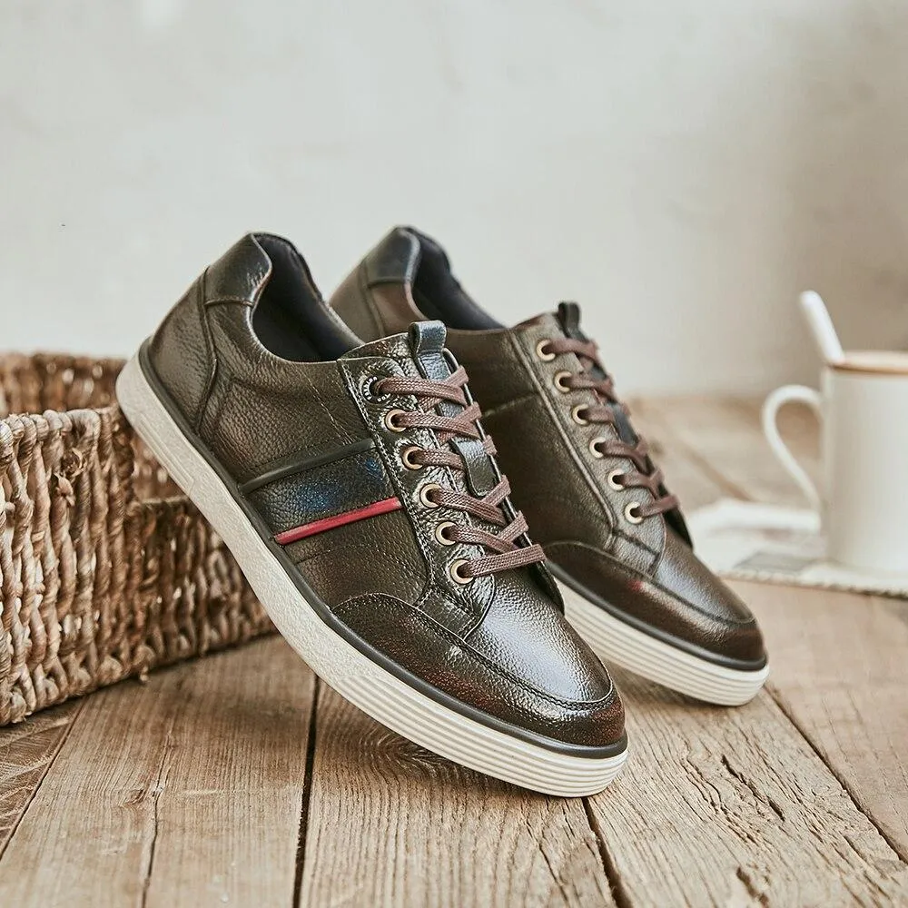 West Louis™ Genuine Leather Stylish Flat Shoes