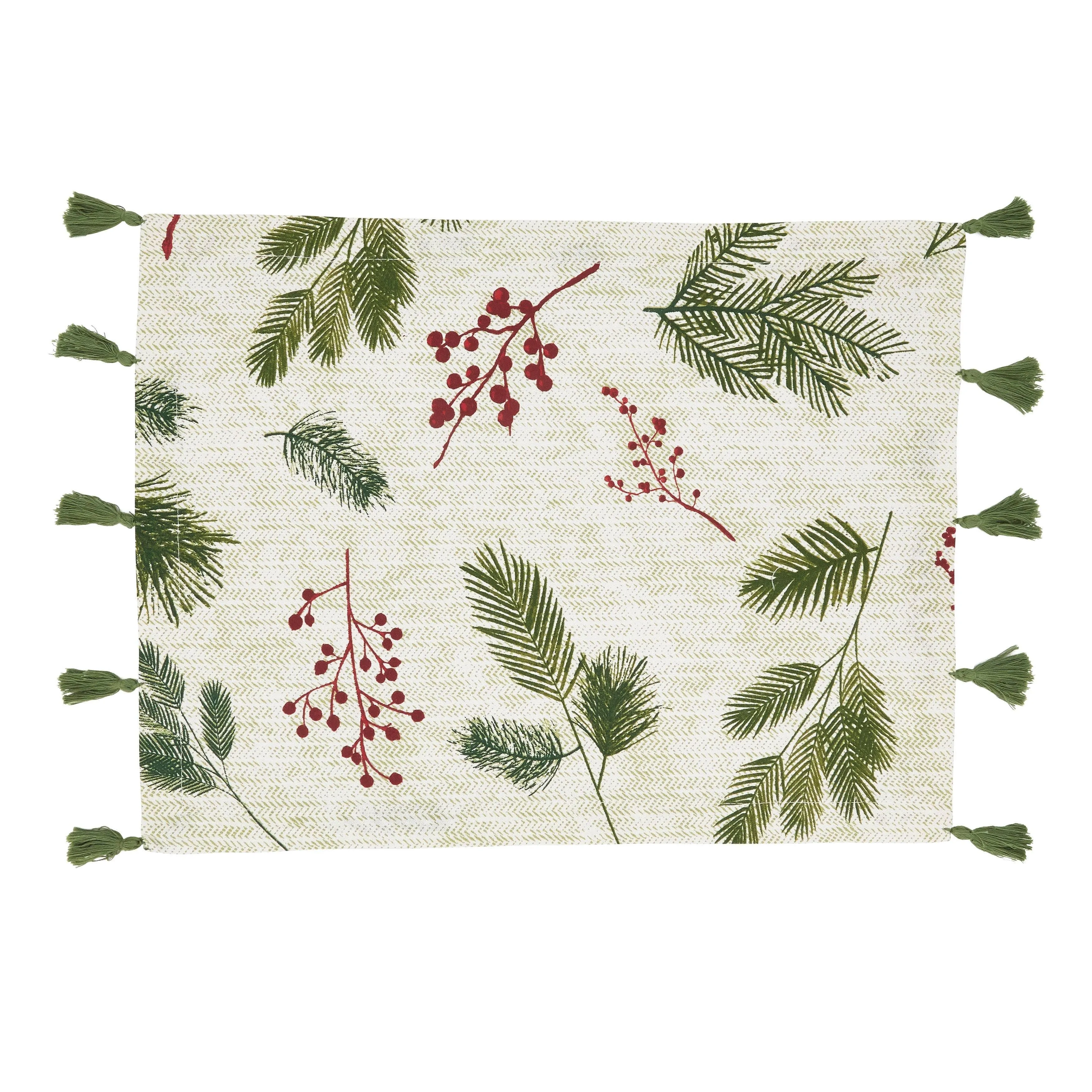 Winter Pine and Berry Placemat