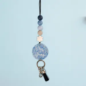Winter Wonderland Beaded Lanyard