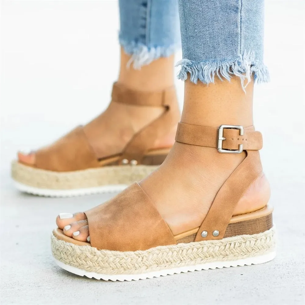 Women Sandals Plus Size Wedges Shoes  Chaussures Platform