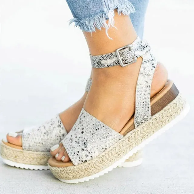 Women Sandals Plus Size Wedges Shoes  Chaussures Platform
