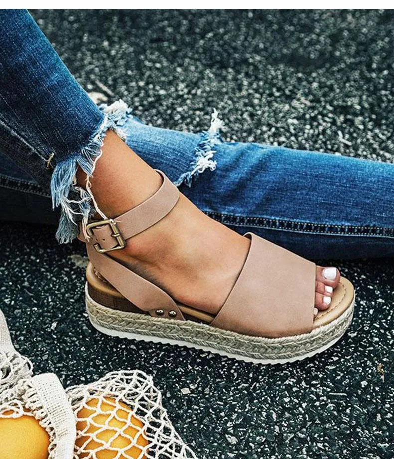Women Sandals Plus Size Wedges Shoes  Chaussures Platform
