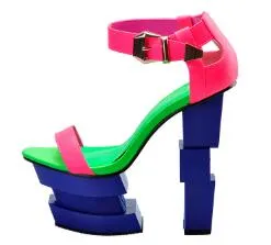 women summer shoes strange high heel ankle strap shoes women wedge shoes sexy party platform sandals