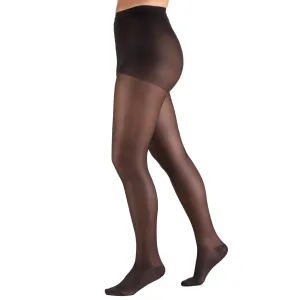 Women's Compression Pantyhose, 15-20 mmHg, Sheer Black, 1775