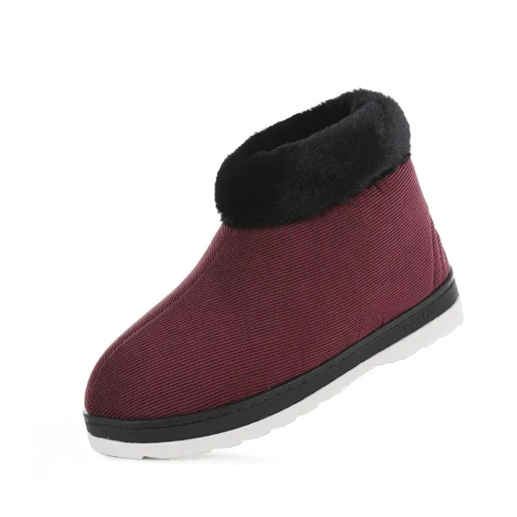 Women's Winter Zipper Short Snow Boots