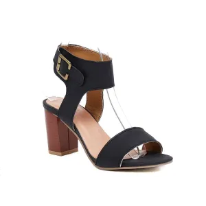 Women's's Metal Buckle Block Heels Sandals