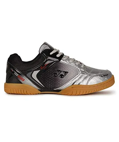 YONEX Legend King 68 Badminton Shoes (Silver/Black, 8 UK)